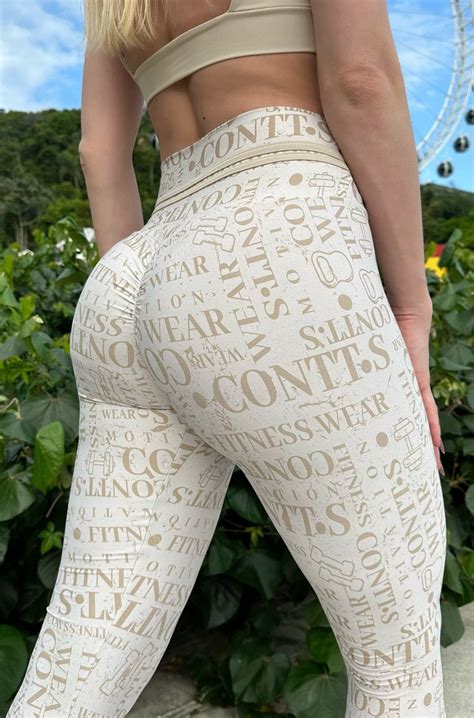 Legging Cintura Alta Empina Bumbum Nude Contt S Fitness Wear