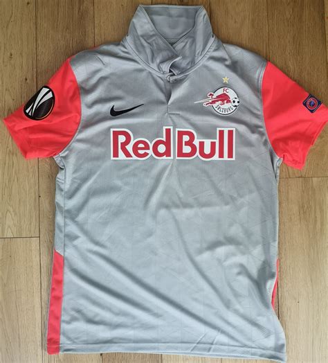 Red Bull Salzburg Away Football Shirt Sponsored By Red Bull