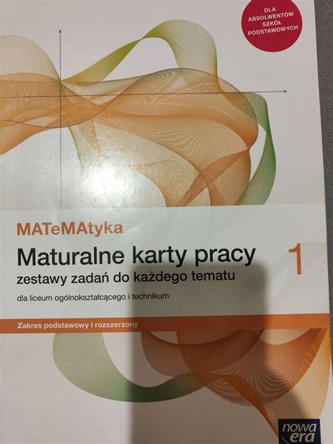 Maturalne Karty Pracy Matematyka Nowa Era Rudniki OLX Pl