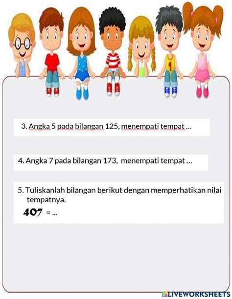 Bilangan Cacah Matematika Activity Live Worksheets