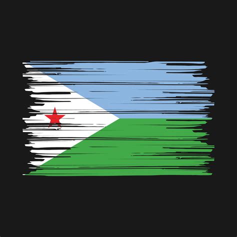 Djibouti Flag Brush 20527137 Vector Art at Vecteezy