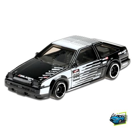 Hot Wheels Toyota AE86 Sprinter Trueno FALKEN schwarz weiß scale64