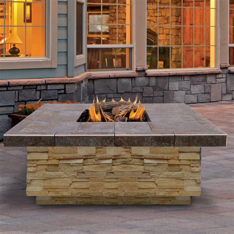 Calflame Natural Stone Propane Gas Fire Pit Reviews Wayfair