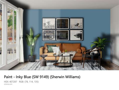 Sherwin Williams Inky Blue Sw Paint Color Codes Similar Paints