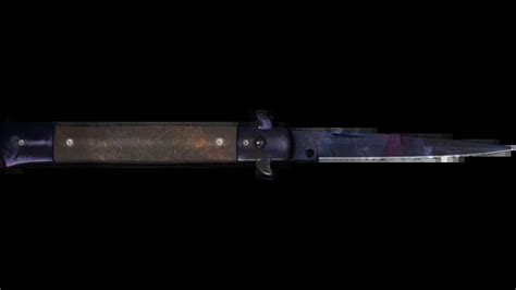 Stiletto Knife Doppler Black Pearl Skinswaparena