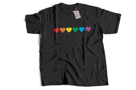 Playera Orgullo Gay Lgtb Pride Corazones Mercadolibre