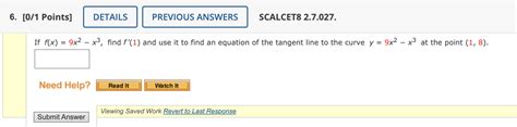 Solved If F X 9x2−x3 Find F′ 1 And Use It To Find An