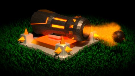 Clash Of Clans Cannon By Colin00b On Deviantart