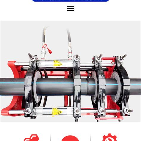 Hot Melt Butt Welding Machine PE Pipe Semi Automatic Welding Machine Hydraulic 315 Hot Melt Butt