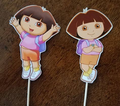 Printable Dora Cupcake Toppers Dora The Explorer Cupcake Etsy