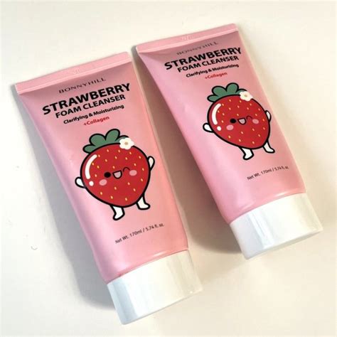 Bonny Hill Skincare New Lot 2x Korean Bonnyhill Strawberry Foam