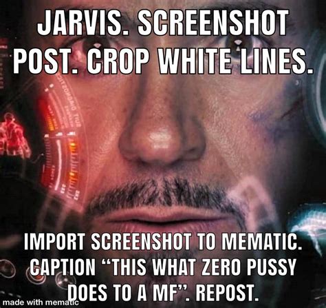 Zero P Repost Jarvis Commands Know Your Meme