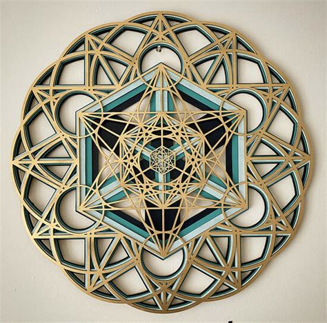 Cubo De Metatron 3d Símbolo Sagrado Da Geometria Sagrada