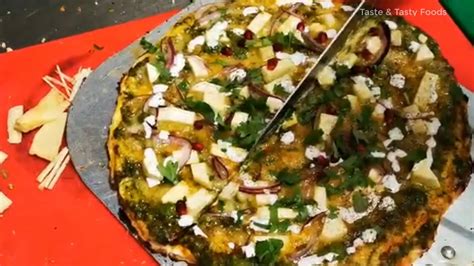 Palak Paneer Pizza Saag Paneer Pizza Recipe Stockholm Sweden Youtube