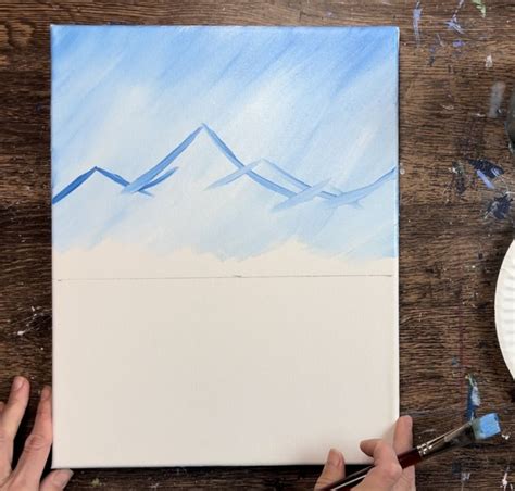 Snowy Mountain Scene Acrylic Painting Tutorial Tracie Kiernan