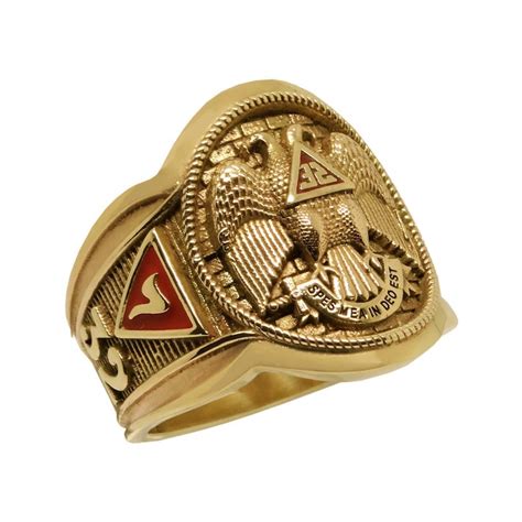 Scottish Rite 32 Degree Solid Gold 14k Masonic Freemason Etsy