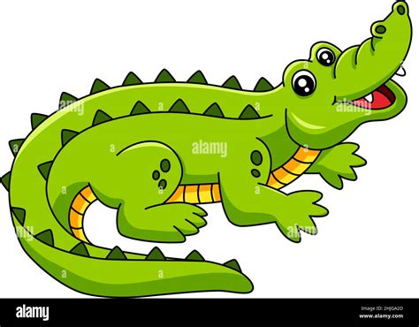 Crocodile Cartoon Clipart Vector Illustration Stock Vector Image And Art