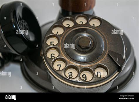 Antique Candlestick Telephone Stock Photo Alamy