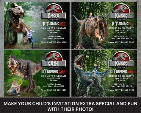 Jurassic World Birthday Invitation Jurassic Park Invitation Jurassic Park Invite Jurassic