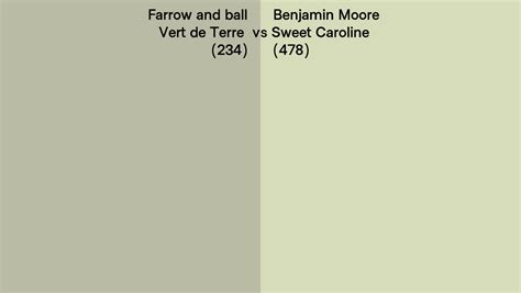 Farrow And Ball Vert De Terre Vs Benjamin Moore Sweet Caroline