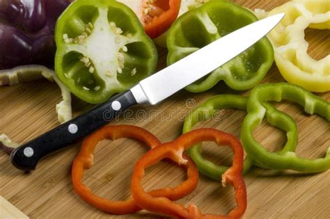 Sliced bell peppers stock photo. Image of green, sliced - 10582290