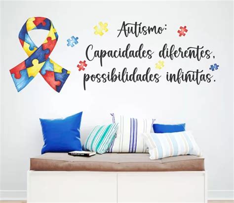 Adhesivo De Pared Con Frases Y Corbatas Sobre Autismo MercadoLibre