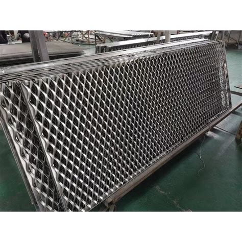 Aluminum Exterior Facade Panel Of Expanded Metal Mesh China Expanded