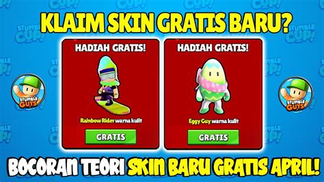 BOCORAN SKIN GRATIS BARU DI STUMBLE GUYS EGGY GUY RAINBOW RIDER