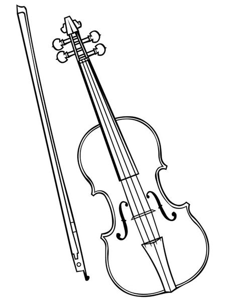 Dibujos De Violin Unico Para Colorear Para Colorear Pintar E Imprimir