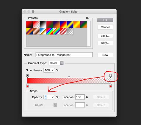 color - Photoshop: how to create a semi-transparent gradient stroke ...