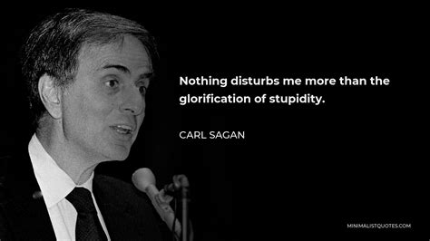 Carl Sagan Quote Nothing Disturbs Me More Than The Glorification Of