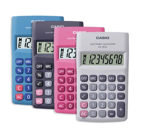 Calculadora De Bolsillo Casio Hl L Colores Mytec