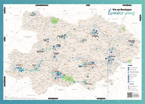 Sous Main Carte Touristique Vie Et Boulogne Office De Tourisme