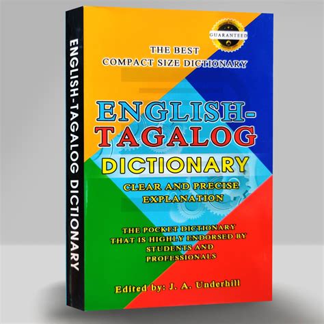 English Tagalog Dictionary Clear And Precise Explanation J A