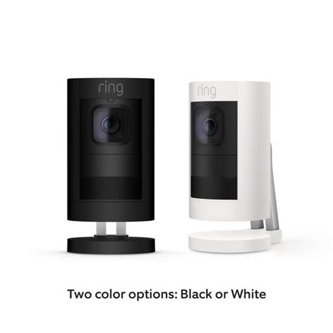 Ring Stick Up Cam Battery Black Wireless Smart Outdoor Security Camera