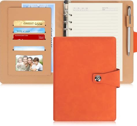 Naturetouch Leather A5 Ring Binder Notebook Refillable