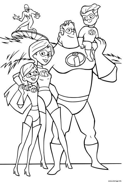 Coloriage Les Indestructibles Disney Dessin Les Indestructibles