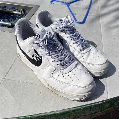 Fuck Off Air Force Size Star Loss Worn A Depop