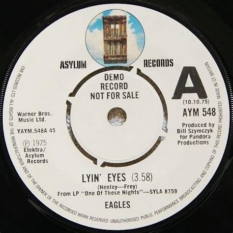 Eagles Lyin Eyes Vinyl Discogs