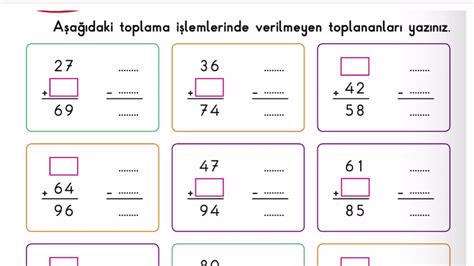 S N F Toplama Leminde Verilmeyen Toplan N Bulma Youtube