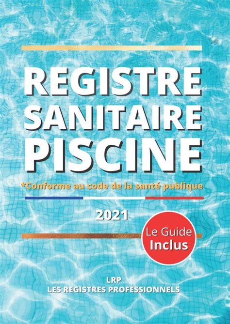 Buy Registre Sanitaire Piscine Carnet Sanitaire Des Eaux De Piscine