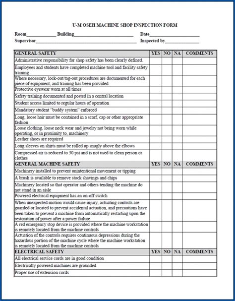 Equipment Maintenance Checklist – Gotilo