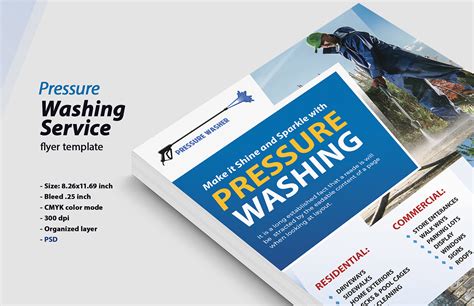 Pressure Washing Business Flyer Template On Behance