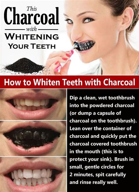 How To Naturally Whiten Your Teeth With Charcoal Tips Tips