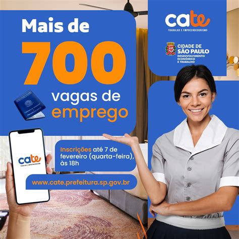 Cate Inicia Fevereiro Mais De 700 Vagas De Emprego Secretaria