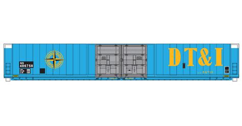 Norfolk Southern NS 86ft 4 Door Box Car Ex DTI Patchout 1 CMR Products