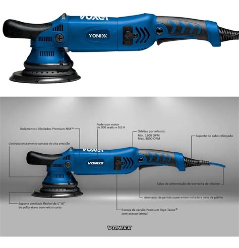 Politriz Roto Orbital Mm Voxer Boinas Vonixx Parcelamento Sem