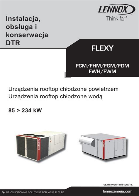 PDF Instalacja obsługa i konserwacja DTR FLEXY INSTRUKCJA