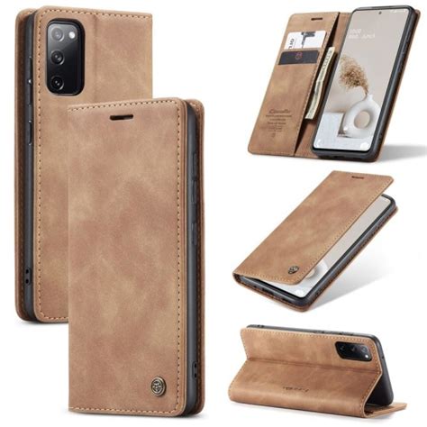 Samsung Galaxy S20 FE CASEME Retro Fodral Brun Brown Brun Brown