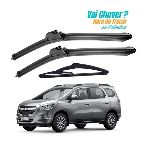 Kit Palhetas Limpador De Parabrisa Dianteiro Traseiro Gm Chevrolet